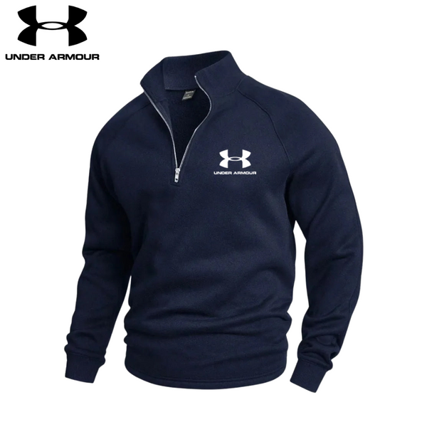 UNDER АRMОR - JERSEY de ALGODÓN con MEDIA CREMALLERA