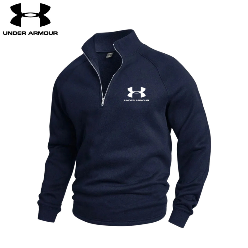 UNDER АRMОR - JERSEY de ALGODÓN con MEDIA CREMALLERA