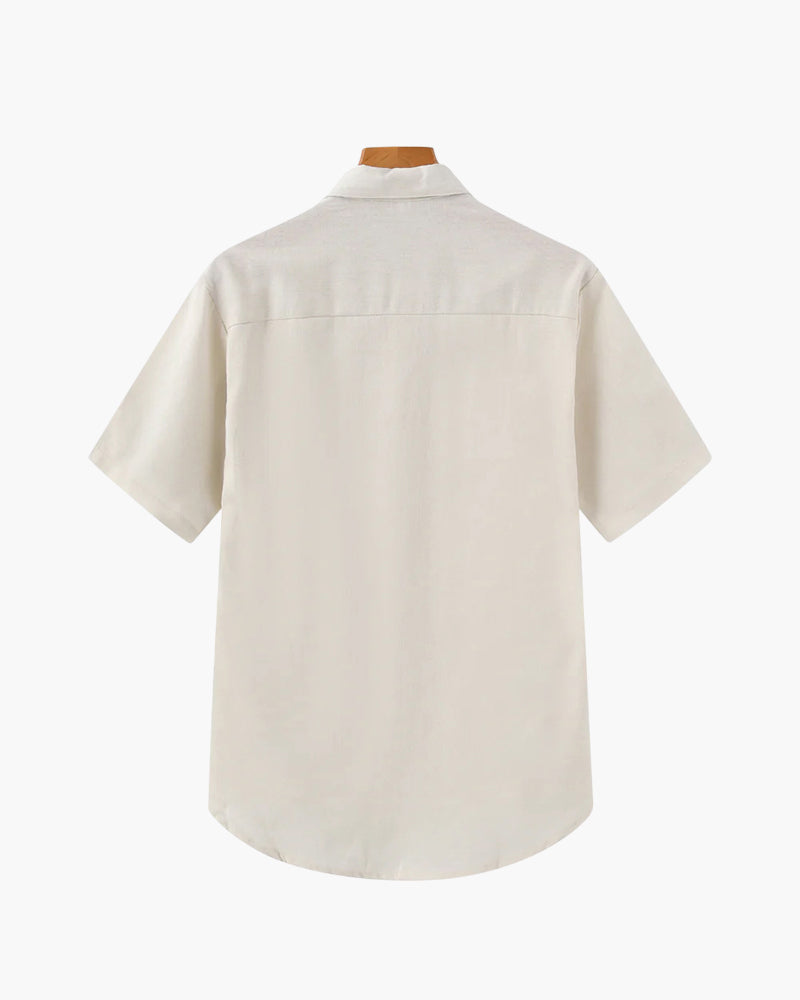 CASABLANCA - LINEN POLO