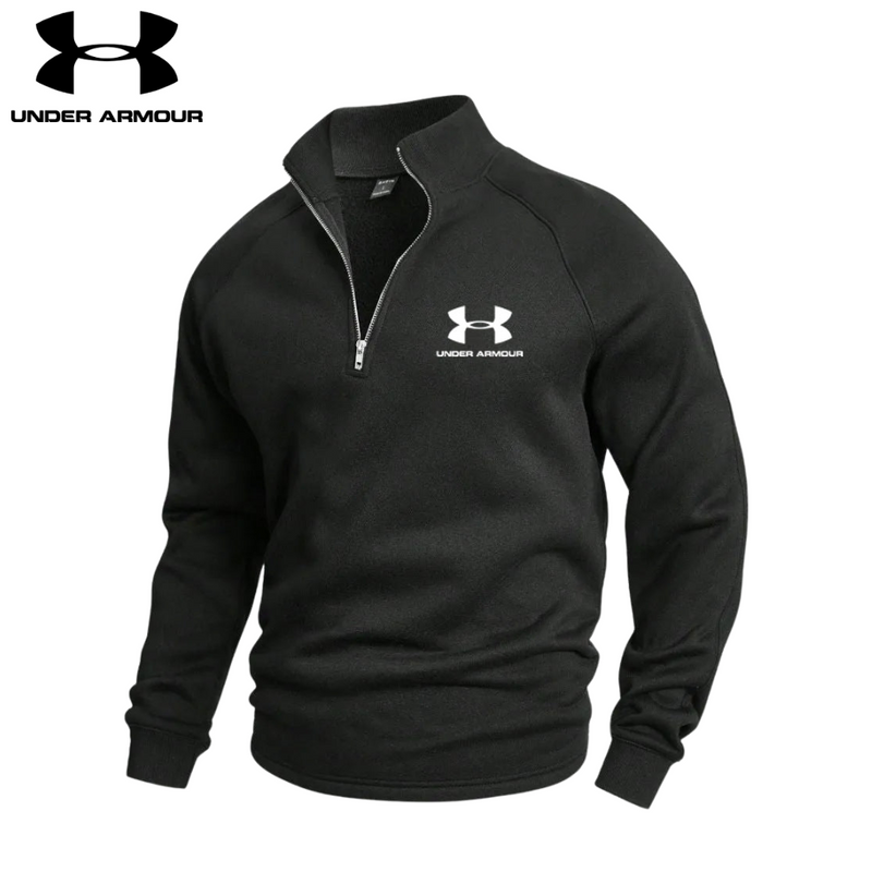 UNDER АRMОR - JERSEY de ALGODÓN con MEDIA CREMALLERA