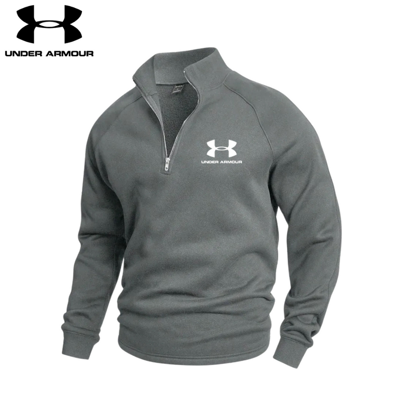 UNDER АRMОR - JERSEY de ALGODÓN con MEDIA CREMALLERA